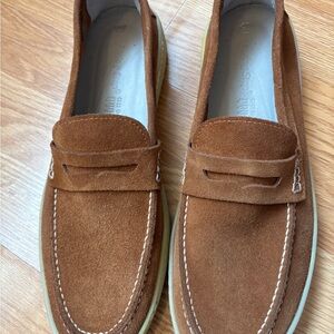 Spring Step Brown Suede Loafers Men size 11.5